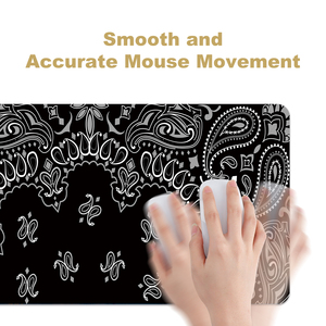 Conception de fleurs sombres grand tapis de souris étendu XXL en caoutchouc PC ordinateur tapis de souris de jeu tapis de bureau bord de verrouillage de CS GO LOL tapis de bureau - Product Image 5