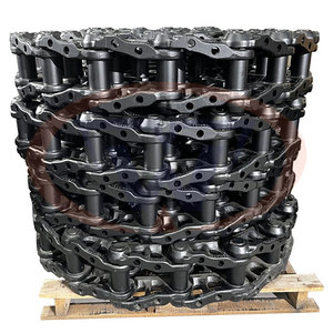 Cadena de oruga y eslabones para miniexcavadora Komatsu 201-32-00131, compatible con modelos PC20, PC40, PC40-6, PC50, PC56, PC56-7, PC60, <span class=keywords><strong>PC75UU</strong></span>, PC75MR6 - Product Image 1