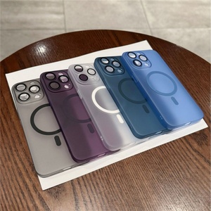 Funda Magnética Translúcida Mate Sensible al Tacto para iPhone 11 12 13 14 15 16 Promax, Anti-caídas y Anti-huellas - Product Image 2