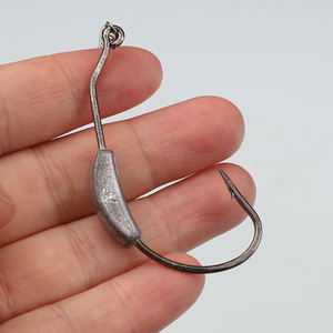 SUPERIORFISHING ตะขอไร้วัชพืชจิ๊กหัวตะกั่วฤดูใบไม้ผลิหนอนตะขอถ่วงน้ําหนักท้องสกรูล็อคตะขอโลหะตกปลาล่อ JYD22 - Product Image 2