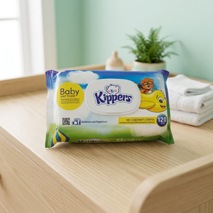 Lingettes humides pour bébé à la camomille, 120 pièces, non tissées, douces, nettoyage délicat, soin de la peau sensible, pour usage quotidien, vente en gros - Product Image 2