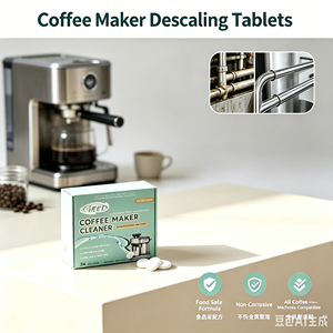Tablettes de nettoyage écologiques pour machine à expresso, pour un détartrage et une élimination des graisses en profondeur, usage professionnel - Product Image 1