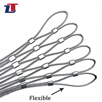 Filet de câbles tressés flexibles architecturaux en acier inoxydable 316L haute résistance pour balustrades de façade