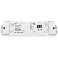 DT 100V-240V AC DALI Triac Dimmer Push Dim Dali2 Controlador de corte de fase Fase inversa o Fase avanzada 0-100% Atenuación 150W-360W