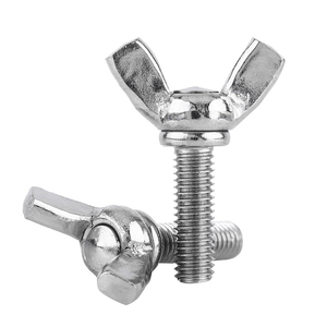 Vis à oreilles en acier inoxydable standard DIN, fabrication directe d'usine, finition brute en carbone, vis papillon, vis <span class=keywords><strong>Molly</strong></span>, tailles de <span class=keywords><strong>M3</strong></span> à M8 - Product Image 2