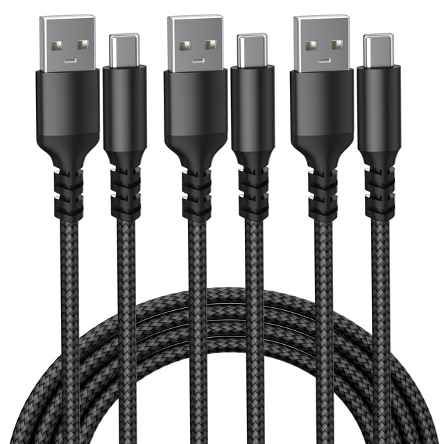 2026 New Arrivals Nylon Braided 2.0 Fast Charging 18w Cabo Usb Type c USB to USB c Cable for IPhones USB Cable Wholesale