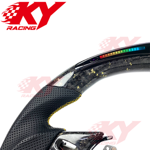 Volante Deportivo de Fibra de Carbono Forjado con LED Personalizado para Nissan GT-R R35 Coupé 2009-2015, Compatible con 350Z 370Z 400Z FX35 FX37 - Product Image 2