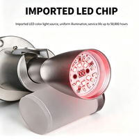 Modèle A : Lampe d'avertissement LED métallique 7 couleurs avec abat-jour en acrylique, indicateur d'alarme sonore et visuel multicolore tout-en-un