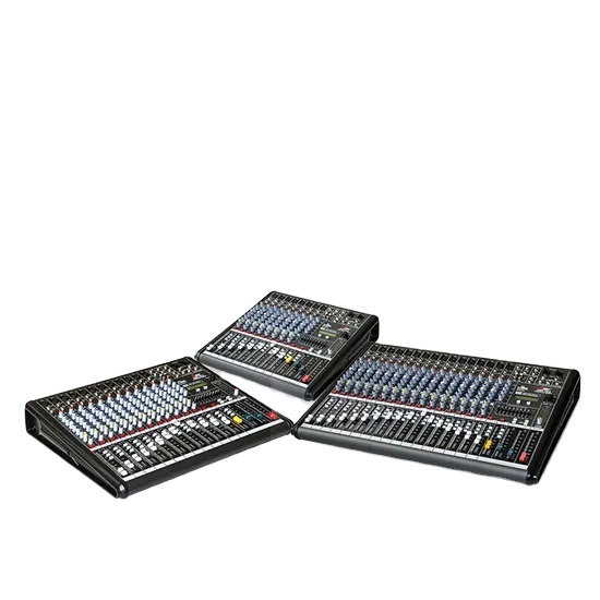 DSP-12.2 Professional 12-Channel Audio Mixer with USB/XLR Inputs XLR Outputs Stereo/Mono Monitoring Push-Pull Amplifier