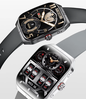 Smartwatch HK80 con Schermo AMOLED HD da 1,95 Pollici, IP68, in Silicone, Sveglia, Chiamate BT, Monitoraggio Pressione Sanguigna, Ossigeno nel Sangue e Salute