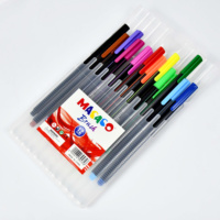 Lot de 12 feutres double pointe (fin et pinceau) pour enfants – Idéal pour les cadeaux et fournitures scolaires