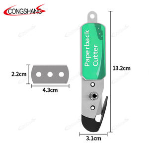 भीड़भाड़ वाली सुरक्षा कार रैप फिल्म कटर पेपरबैक स्लिटर चाकू विनाइल ओम और गंध समर्थित हाथ उपकरण के लिए - Product Image 3