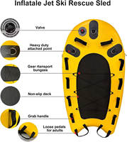 Outil de sauvetage aquatique marin portable gonflable, tapis flottant, sauveteur de haute résistance, planche de sauvetage gonflable pour jet ski avec EVA