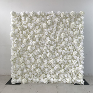 Panel <span class=keywords><strong>de</strong></span> Pared Floral 3D con Rosas y Hortensias Artificiales para Decoración <span class=keywords><strong>de</strong></span> Bodas y Fiestas, Venta al Por Mayor - Product Image 6