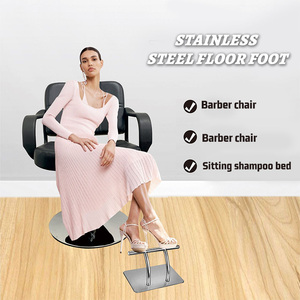 Reposapiés de Acero Inoxidable Dorado para Silla de Salón, Reposapiés Independiente para Silla de Estilismo, Reposapiés Móvil Profesional - Product Image 4