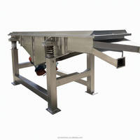 Machine de tamisage vibratoire linéaire rectangulaire en acier inoxydable 304 de qualité alimentaire pour granulés de riz/haricots mungo, avec moteur puissant