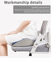 Coussin de siège de chaise de bureau Jiyimei YM-C314 en mousse à mémoire de forme tissée, respirant, multifonctionnel, écologique, amovible et lavable