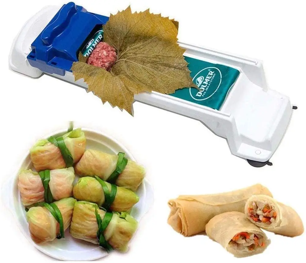 CLEAR-S Dolma Sarma Sushi Rolling Machine Vegetable Meat Rolling Tool Stuffed Grape Cabbage Leaves Roller 1 Pack 