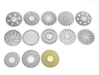 Lames de scie ultra-minces double face pour outils dentaires, fourniture d'usine, avec flocons de diamant pour le blanchiment des dents
