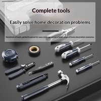 Boîte à outils en fer pour usage domestique, ensemble d'outils pour la réparation de matériel, le travail du bois et la réparation automobile, combinaison polyvalente