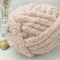 Couverture super épaisse en velours 100% teint, gros crochet en chenille, fil épais, échantillon gratuit, laine islandaise pour le tricot à la main, coton d'Asie