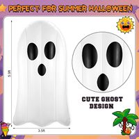 Bouée gonflable PVC fantôme d'Halloween 1,8 m pour piscine, planche de surf aquatique pour l'été