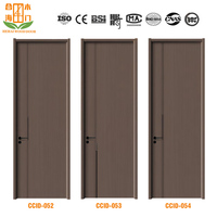 Portes à battants en bois massif de haute qualité au design moderne, nouveau style, insonorisées, luxe, pour hôtel, chambre/villa/appartement