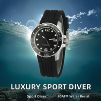 Montre de luxe de marque Charm, qualité supérieure, cristal, résistance à l'eau 30 ATM, mouvement à quartz, 38 mm, bracelet en acier inoxydable 20 mm, chronographe sport