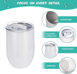 Vaso Térmico de Acero Inoxidable de 12 oz con Forma de Huevo, Aislado al Vacío de Doble Pared, con Tapa, Portátil, Regalos Empresariales, Rendimiento Térmico de 6-12 Horas - Product Image 3