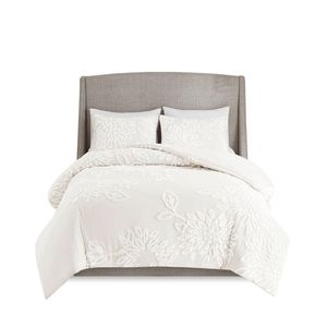 Ensemble de housse de couette florale en chenille de coton tufté DB, 3 pièces - Product Image 4