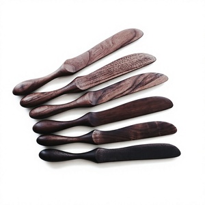 Cuchillo para Queso de Madera con Mango de Madera, Diseño Moderno y Minimalista, Ecológico, Acabado Pulido Espejo, Espátula para Mantequilla, Vajilla para Bodas AZ ENTERPRISES - Product Image 5