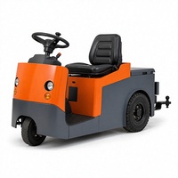Tracteur de remorquage électrique à trois roues, remorque industrielle de 6 tonnes pour aéroport, usine, parc logistique