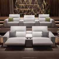 Chaise électrique moderne avec couche supérieure en cuir de vachette Mobilier de salon et de hall fonctionnel pour hôtels, bureaux, théâtres