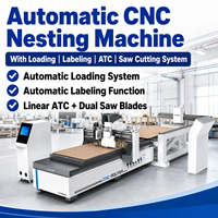 Machine de découpe CNC ATC moderne avec étiqueteuse automatique et scie de découpe, routeur CNC 3018 pour fabricants de meubles