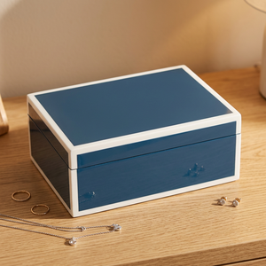Caja de laca Joyería personalizada Laca de alto brillo Regalo de lujo Caja de embalaje de joyería de madera Hecho en Vietnam Producto - Product Image 1
