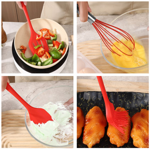 Venta caliente de Lujo <span class=keywords><strong>5</strong></span> uds utensilios de cocina de silicona resistentes al calor nuevos accesorios para el hogar y la cocina juego de espátula de cocina - Product Image 5