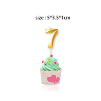 Gold Glitter 0-9 Nummer Geburtstags kerze für Kinder Erwachsene Geburtstag Jubiläums feier Kuchen Dekoration Kerzen