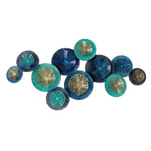 Círculos de METAL abstracto, escultura multicolor, decoración del hogar para sala de estar, dormitorio, pasillo - Product Image 4