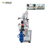 Machine automatique de scellage d'angle et d'étiquetage pour cartons, avec applicateur d'étiquettes anti-démontage pour emballages en bois