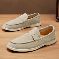 Mocassins Homme Tendance Style Old Money Polyvalents et Élégants à Bout Pointu en Daim Respirant et Léger – Nouvelle Collection Britannique