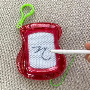 Toptan plastik sırt çantası ile çocuklar için yazı tahtası çocuk Mini manyetik çizim kurulu anahtarlık klip - Product Image 3