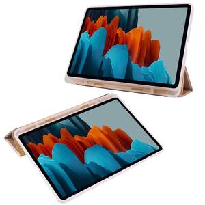 2024 nuovo Design pieghevole Cover posteriore trasparente con portamatite per <span class=keywords><strong>Samsung</strong></span> <span class=keywords><strong>Galaxy</strong></span> <span class=keywords><strong>Tab</strong></span> <span class=keywords><strong>S8</strong></span> <span class=keywords><strong>Plus</strong></span>/S7 <span class=keywords><strong>Plus</strong></span>/S7 FE 12.4 pollici - Product Image 3