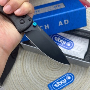 Cuchillo plegable BM535-3 personalizado de fácil apertura con hoja de acero S90V, cuchillo de bolsillo táctico portátil para barbacoa. - Product Image 4