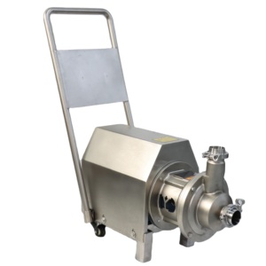 Pompe de transfert d'eau sanitaire auto-amorçante CIP en acier inoxydable 316L avec moteur ABB pour boissons et vin - Product Image 1