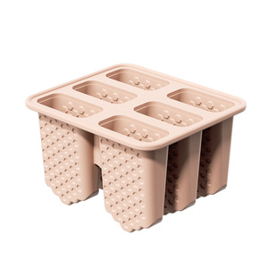 Moule à glace en silicone 6 cavités, pour faire des glaces maison, avec un système de démoulage facile pour les friandises glacées - Product Image 2