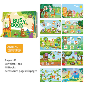 Libro de Actividades para Niños, Pegatinas de Animales, Vehículos y Dinosaurios, Juegos de Combinación de Números y Letras, Libro de Actividades de Aprendizaje Interactivo - Product Image 5