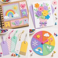 100 Piezas de Pasadores Multicolores de 8*14mm, Sujetadores de Papel para Scrapbooking, Manualidades y DIY