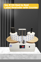 Enrouleur d'étiquettes bobine à bobine Petit enrouleur à rouleau Enrouleur d'étiquettes à comptage automatique