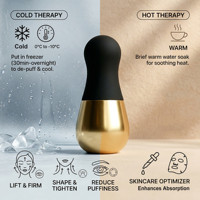 Globes de glace portables personnalisés en acier inoxydable pour soins du visage - Bâtonnets cryogéniques apaisants post-soin pour la peau - Vente en gros