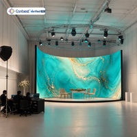 P2.5 P3.91 Imersive Concave Type Film Stuio Led Video Wall Panneau d'affichage à écran LED virtuel Xr intérieur